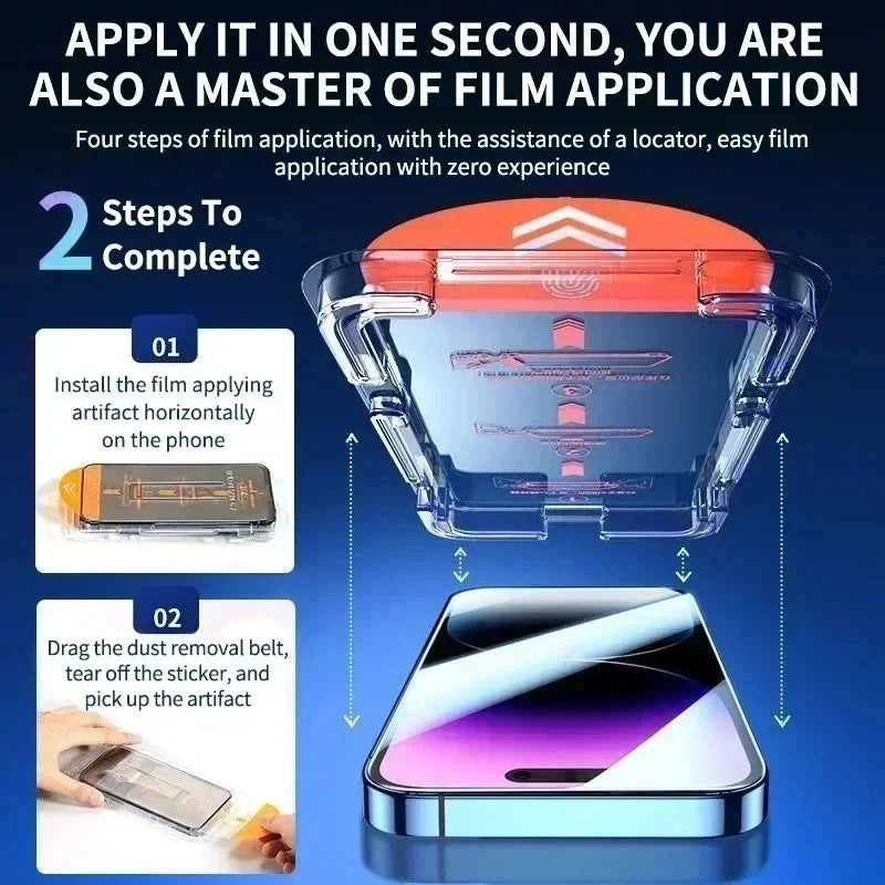 Protectores pantalla con instalación rápida