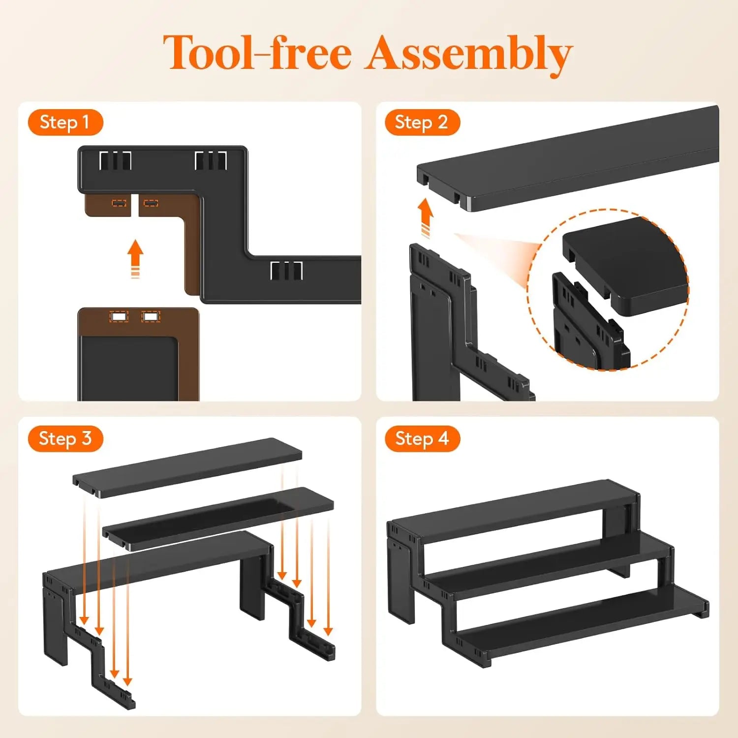 Exhibidor depresivos de 3 pisos
